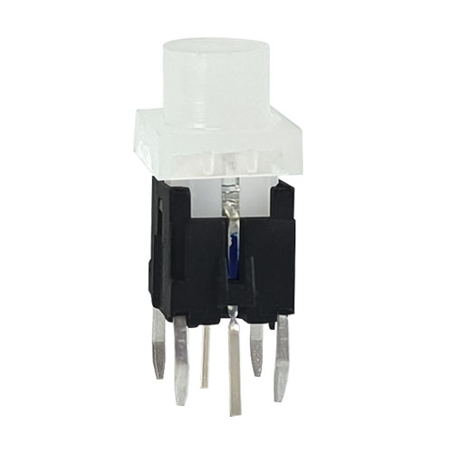 Illuminated Tact Switch With Clear Cap