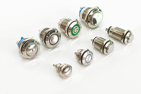 Metal pushbutton switches